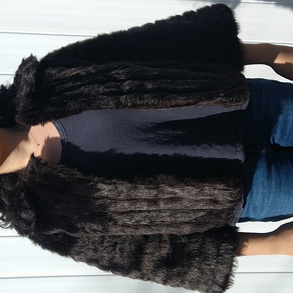 Vintage faux fur, size 12, brown - Picture 1 of 6